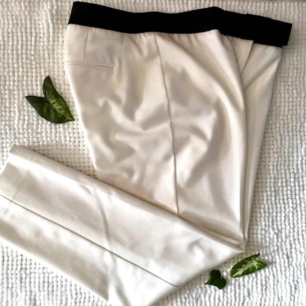 Ann Taylor Winter White Lined Dress Pants